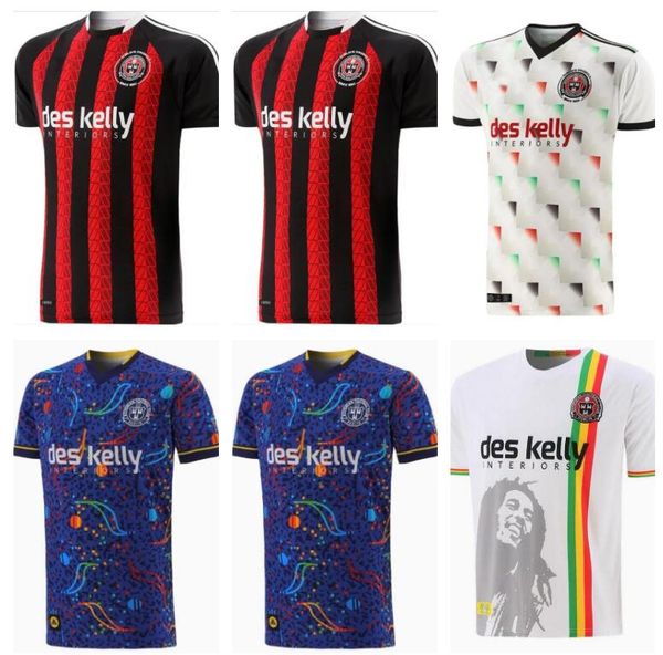 

22 23 24 bohemian liam burt mens soccer jerseys talbot feely doherty ali coote devoy twardek 2022 2023 2024 white football shirts short slee, Black;yellow