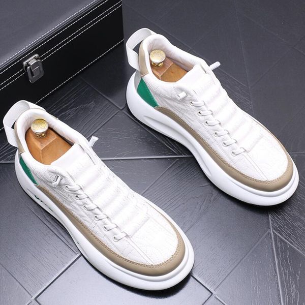 

2023 spring new tide boots korean version of all fashion men's height-raising leisure board shoes a10, Black