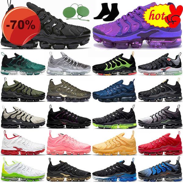 

boots 2023 boots tn plus running shoes men women sneakers triple black white rainbow hyper blu
