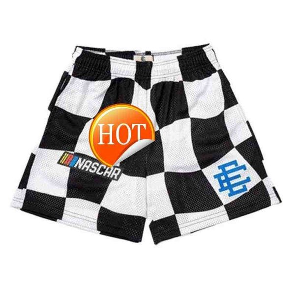 

csqw men's shorts eric emanuel ee basic short new york city skyline casual fitness sports pants summer gym workout mesh, White;black