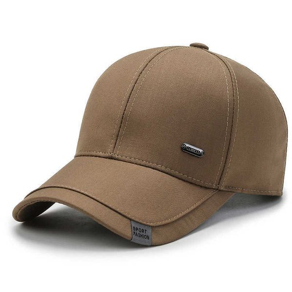 

ball caps mens sports leisure hat outdoor sun hat solid color black trucker hats autumn winter baseball caps adjustable cap r230220, Blue;gray