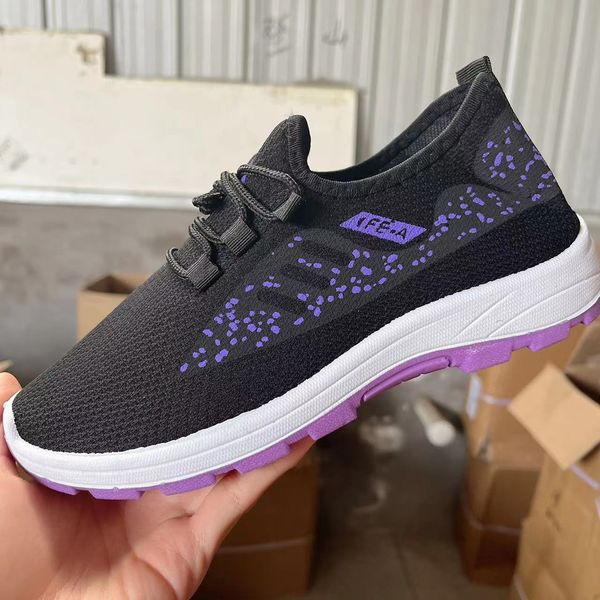

2023 cloth shoes thickened spring multicolor negative soft women's lace-up canvas shoes light sports shoes woman