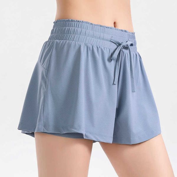 

desginer alo yoga shorts shorts high waist slim loose fit pants women's quick dry breathable running training fitness shorts, White;black