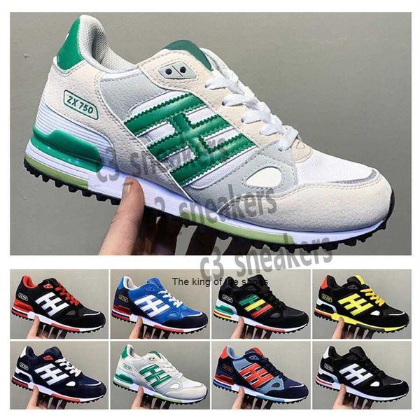 

whole editex zx750 casual shoes fashion sneakers zx 750 for men and women athletic breathable designer sneaker size 36-44 e1272s, Black