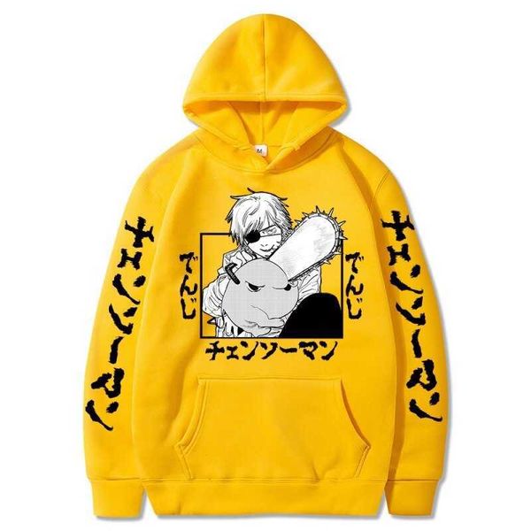 

men's hoodies sweatshirts anime chainsaw man aki hayakawa hoodie kids casual fashion sweatshirts baby boys clothes anime print sweatshi, Black