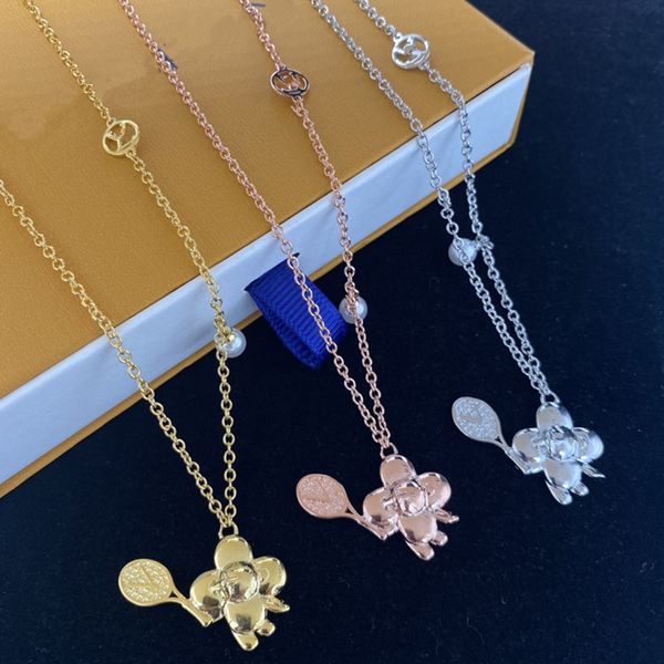 

with box 2022 luxury necklace hiphop style classic tennis pendant necklaces for lovers women and man jewelry jift, Silver