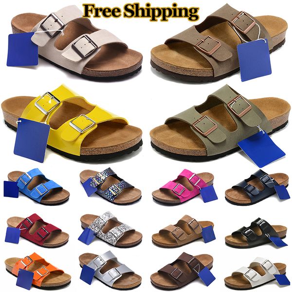 

birks sandals designer arizona slides boston men women slippers birko-flor nubuck leather suede clogs beach shoes outdoor indoor mocha black