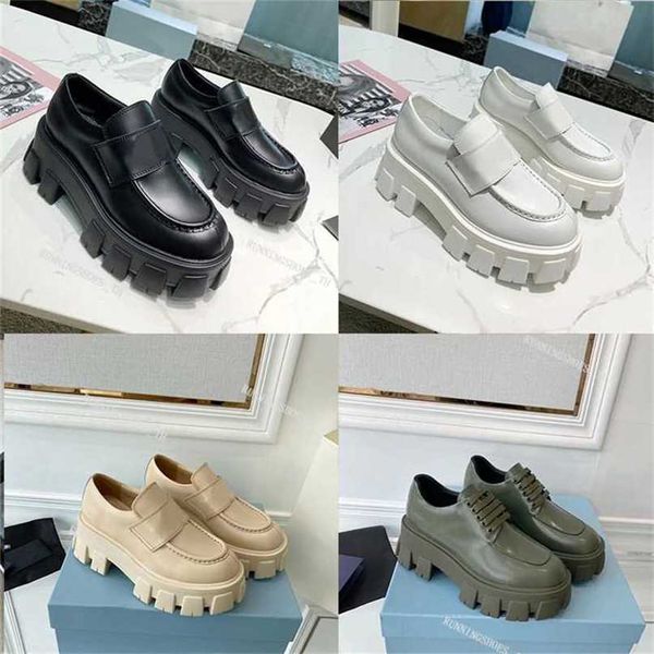 

desinger monolith sneakers women casual shoes platform loafers cloudbust trainers black leather shoe chunky round head sneaker8l7t