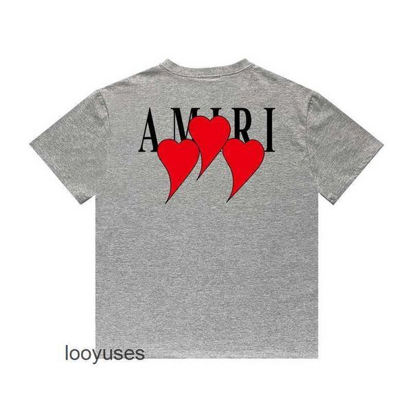 

amirs print fashion shirt us 2023 mens red love designer casual hip t hop high street round neck short sleeve t-shirt ewzh, White;black