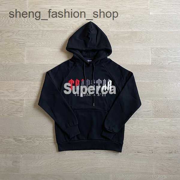 

1 to 1 quality trapstar fleece man designers clothes men designer hoodies pullover t shirts mens jacket winter coats sweatshirt hoodie hoode, Black