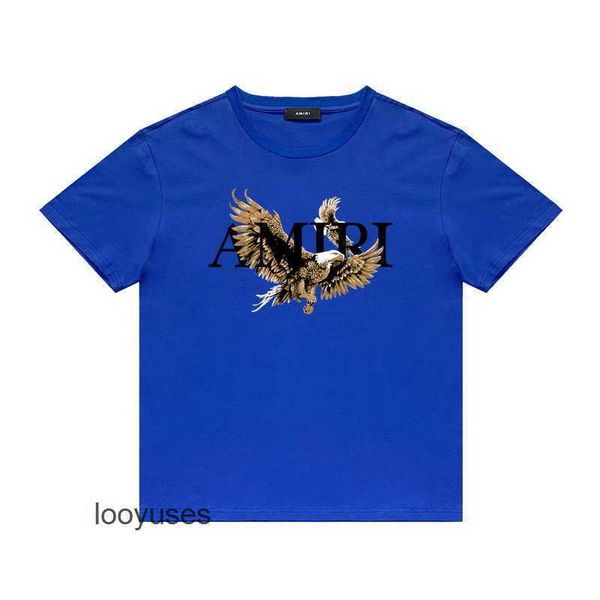 

hop 2023 designer print fashion t hip mens shirt casual us amirs eagle high street round neck short sleeve t-shirt 983w, White;black
