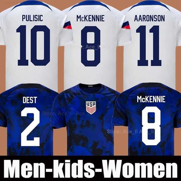 

usa 2022-23 thai quality soccer jersey 1 matt turner 2 sergino dest 3 walker zimmerman 13 tim ream 5 antonee robinson 6 yunus musah 8 weston, Black;yellow
