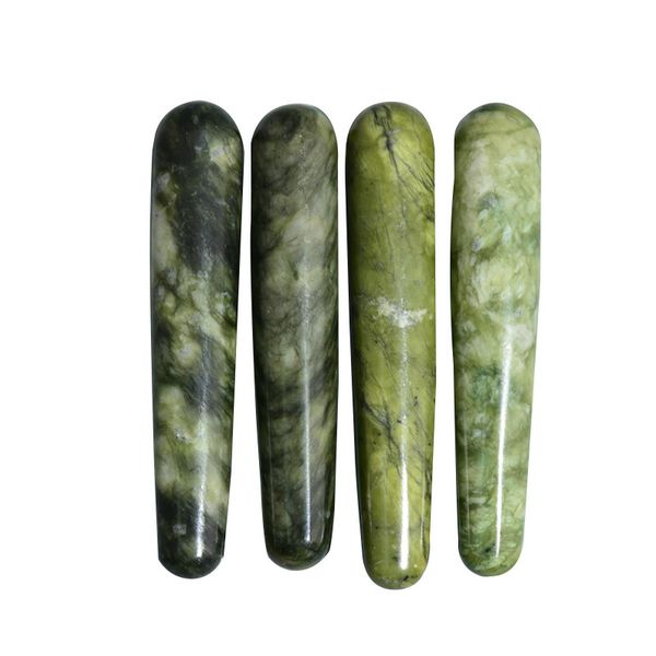 

natural jade stone face eye massage stick gua sha beauty acupuncture wand eye acupoint health care spa acupuncture pen scraping massage body