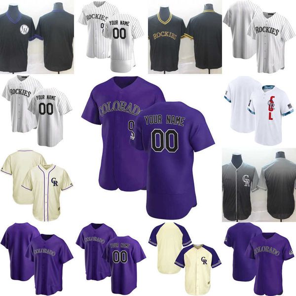 

2023 custom jersey mens colorado''rockies''15 raimel tapia 52 daniel bard 7 brendan rodgers 49 antonio senzatela basebal, Blue;black