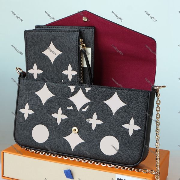 

12 various pochette luxury chain bags designer cross body bag women shoulder handbags embossed old flower fashion female crossbody purse car