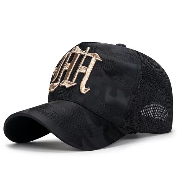 

embroidered alphabet duck cap outdoor design baseball cap outdoor breathable sun visor adjustable, Blue;gray