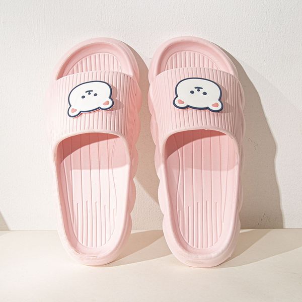 

designer women slippers sandals cute pink white green girl outdoor summer beach casual scuffs shoes color20, Black