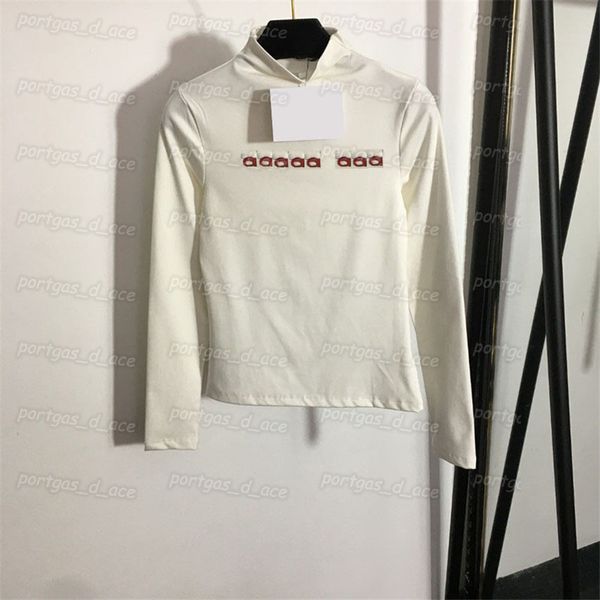 

turtleneck women t shirts white black long sleeve bottoming fashion summer t shirts