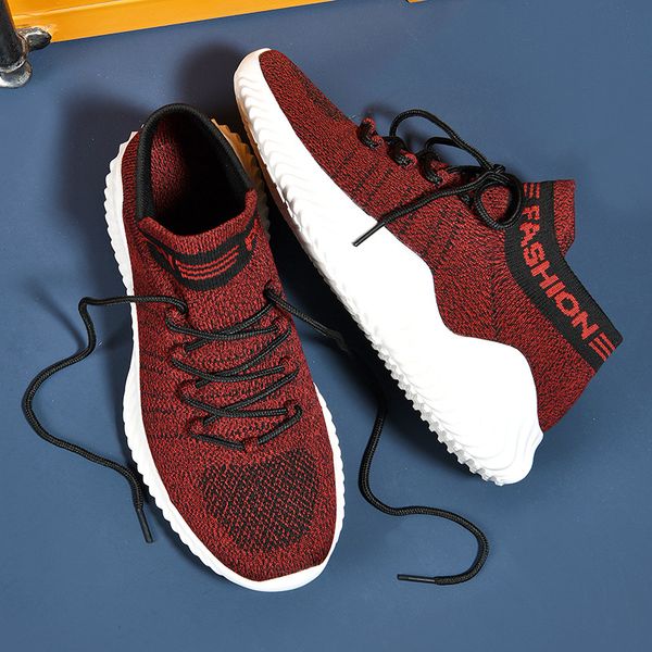 

2023 men women running shoes black red grey blue increase comfortable mens trainers outdoor sneakers size 39-44 #color6