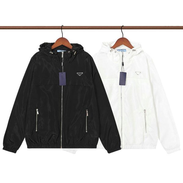 

22ss mens jacket windbreaker fashion thin designer outerwear coats with letters inverted triangle men women clothing, Black;brown