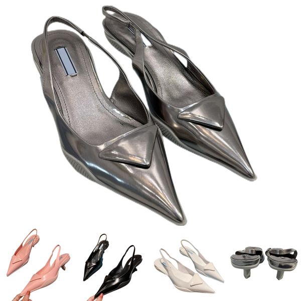 

designer women low heels sandals famous summer sliders with correct soft cow leather shoes d orsay slipper toe ladies shoes 3cm wholesale pr, Black