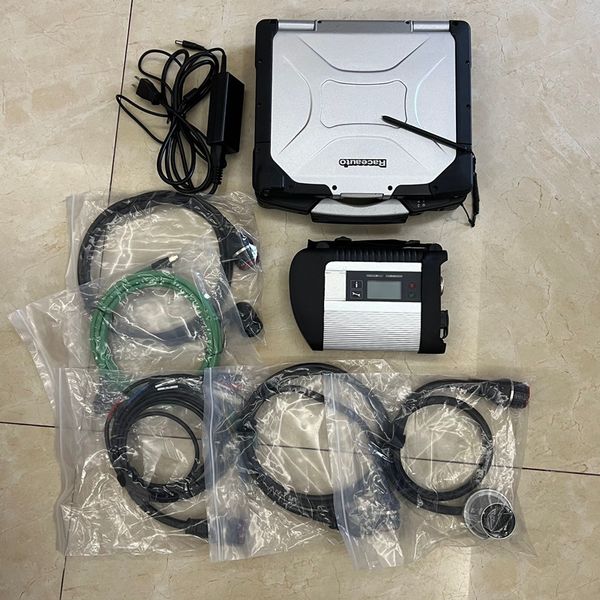 

mb star diagnostic tool system c4 with lapcf30 ram 4g software xentry 120gb ssd full set ready to use for cars and trucks scanner windows10