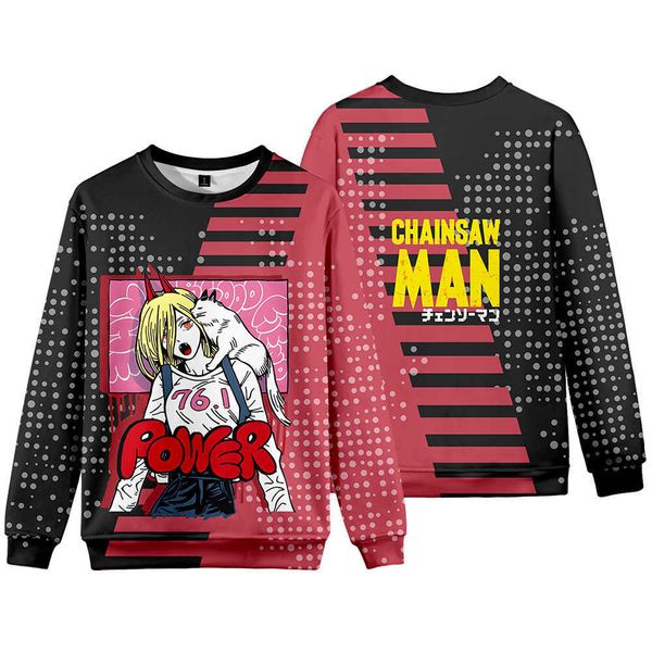 

men's hoodies sweatshirts 3d anime chainsaw man sweatshirt boys girls cosplay come sweatshirt men women manga harajuku streetwear hip h, Black