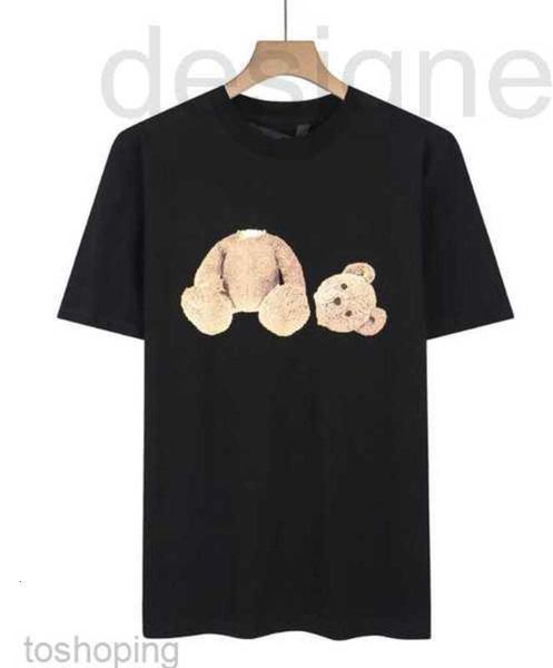 

men's t-shirts designer fashion summer men womens t-shirts mans stylist t shirt tee guillotine bear printed short sleeve truncated bear, White;black