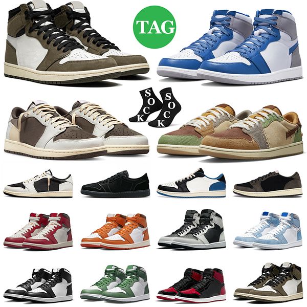 

jumpman 1 1s basketball shoes low high 85 black white voodoo lost and found true blue bred patent men women outdoor sports sneakers mens