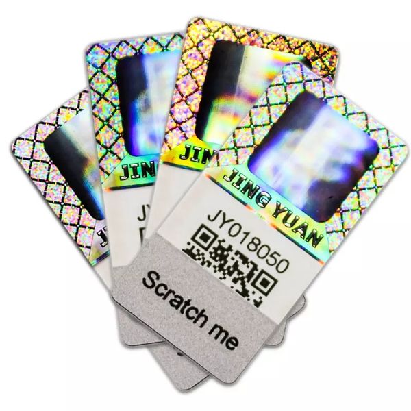 

scratch off adhesive hologram sticker customized 3d warranty hologram anti-counterfeiting sticker