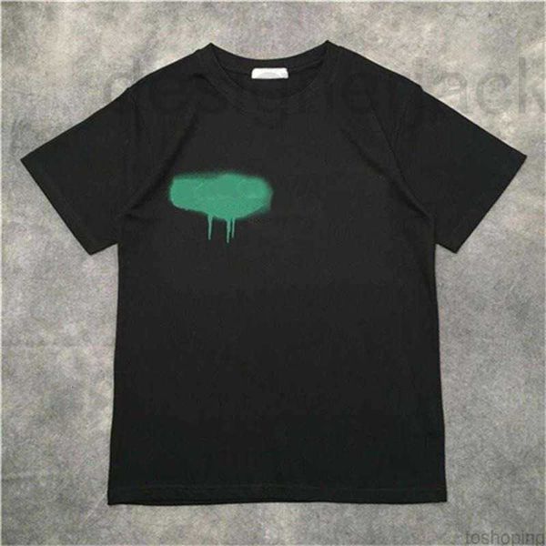 

men's t-shirts designer of luxury t-shirt brand t shirt clothing spray letter short sleeve spring summer tide men women tee un2r, White;black