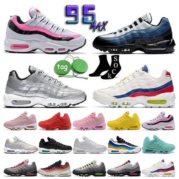 

2023 classic max 95 airmaxs casual shoes 95s neon greedy 3.0 chaussures black white grey solar red reflective volt earth day designer traine