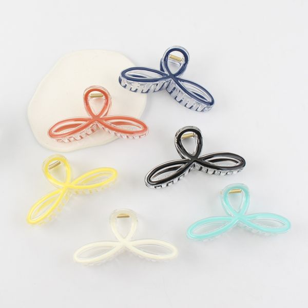 

s3452 fashion jewelry enamel barrettes for women plastic hairpin big hair clip bobby pin lady girl barrette claw clips hair accessories, Golden;silver