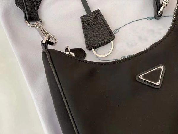 

nylon bags hobo bags designer crossbody bag triangle 2005 p three in one bag