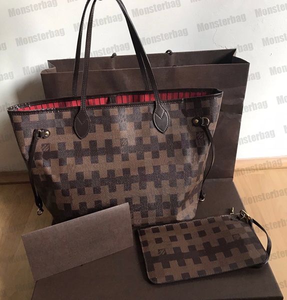

women designer bags nevers tote bag shoulder bags luxury shopping big canvas fulls real cowhide leather beach handbag purse mm gm