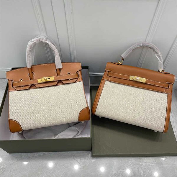 

handbags her bags designer mus brand luxury leather handmade wax thread layer cowhide canvas high portable shoulder messenger bag class 6wo8