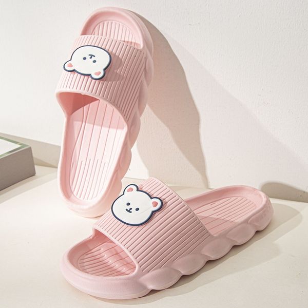 

designer women slippers sandals cute pink white green girl outdoor summer beach casual scuffs shoes color23, Black