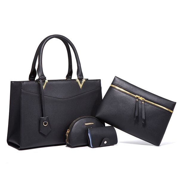 

designer bag handbag classic european and american fashion handbags cross-border handbags large-capacity four-piece