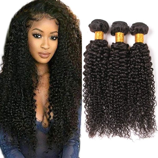 

9a peruvian virgin remy hair bundles jerry curly kinky curly afro curly kinky straight 3 bundles per set bundle deals, Black