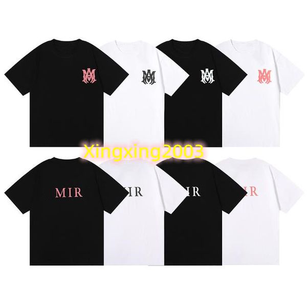 

designer of luxury t-shirt brand t shirt clothing spray letter short sleeve spring summer tide men and women tee new2023 tee shirts, White;black