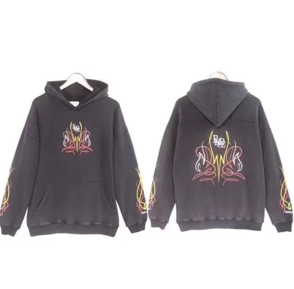 

mens hoodies sweatshirts designer brand hoodies printed pullover crewneck long sleeve hoodie high street treetwear hoody oversize for men, Black