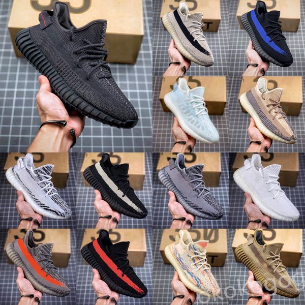 

2023 v2 shoes static 3m reflective gypsophila running shoes beluga 2.0 sesame butter semi-frozen yellow cream white zebra mens womens sneake, Black