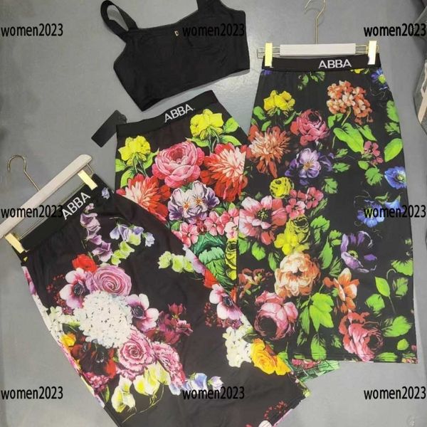 

Women Sets Ladies 2 Piece Set Dress Solid Color Camisole and Floral Print Maxi Dress Size S-L Summer Elegant Feb, Black