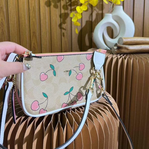 

shoulder bag designer crossbody bag handbag women fashion cherry underarm messenger bags lady shopper phone purses 230207