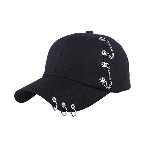 

ball caps 2022 new graffiti baseball cap hiphop black white pinkhat with iron ring fashion for men women r230220, Blue;gray