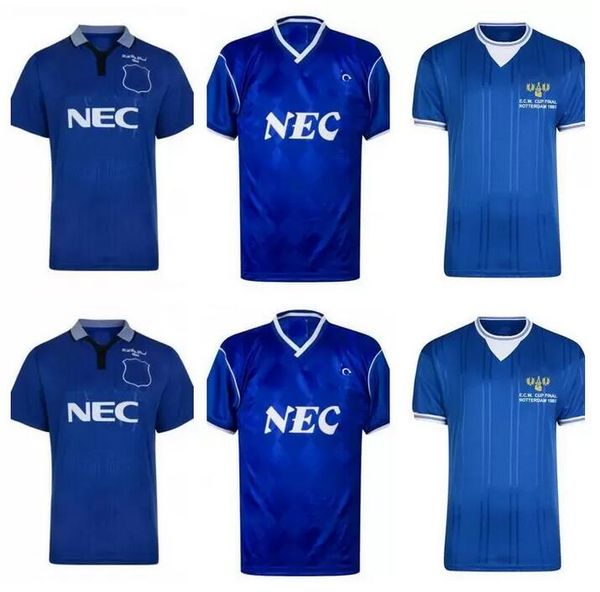 

efc 1985 1995 rotterdam ferguson retro soccer jersey kanchelskis rideout limpar 86 87 88 hinchcliffe jackson stuart home horne football shir, Black;yellow