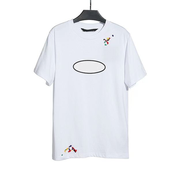 

mens designer t shirt cotton material for men women tshirt crew neck short sleeve breathable shirt high street loose oversize casual t-shirt, White;black