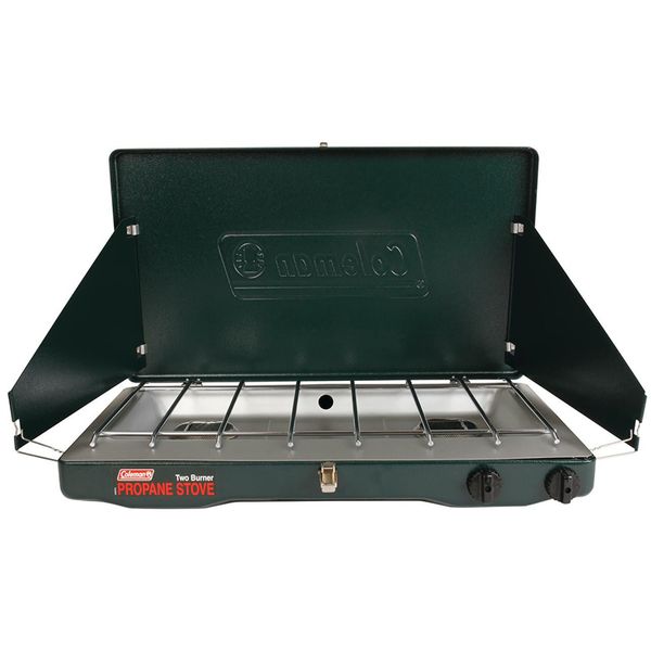 

coleman classic propane gas camping stove 2 burner a compass