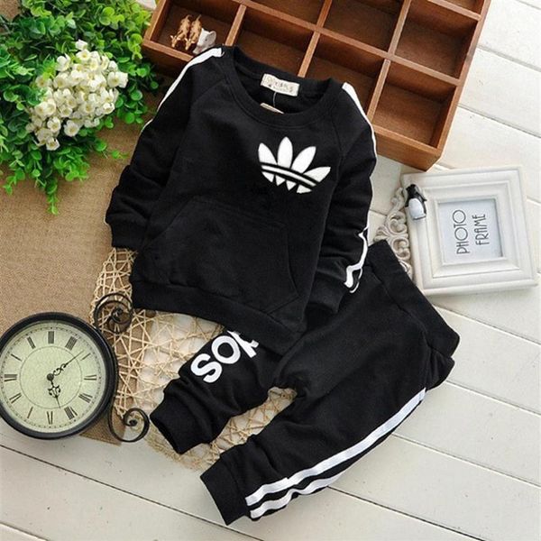 

baby boy clothes suits causal baby girls boys clothing sets children suits clothes 2 pieces sweatshirts sports pants kids set223u281y, White