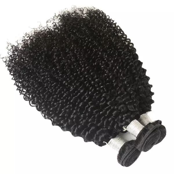 

10a malaysian virgin hair bundles jerry curly kinky curly afro curly kinky straight 3 bundles per set bundle deals, Black